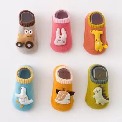 جوراب بچگانه زمستانی عروسکی سرزمین حیوانات