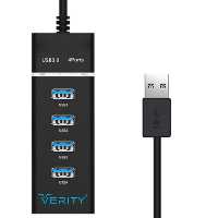 هاب 4 پورت USB 20 وریتی مدل H402 مشکی