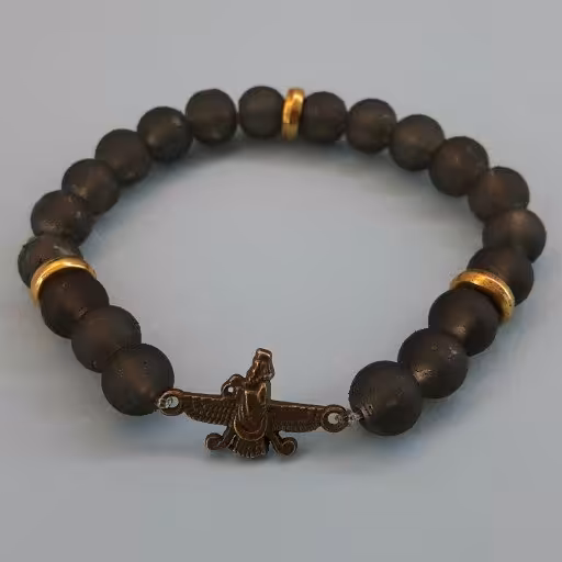 دستبند سنگ و مرواریدی با خرج کار 