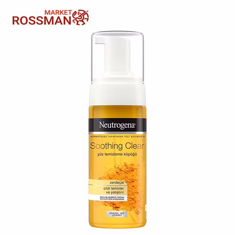 فوم شستشو نوتروژینا Neutrogena مدل Soothing Clear حجم 150 میلی لیتر