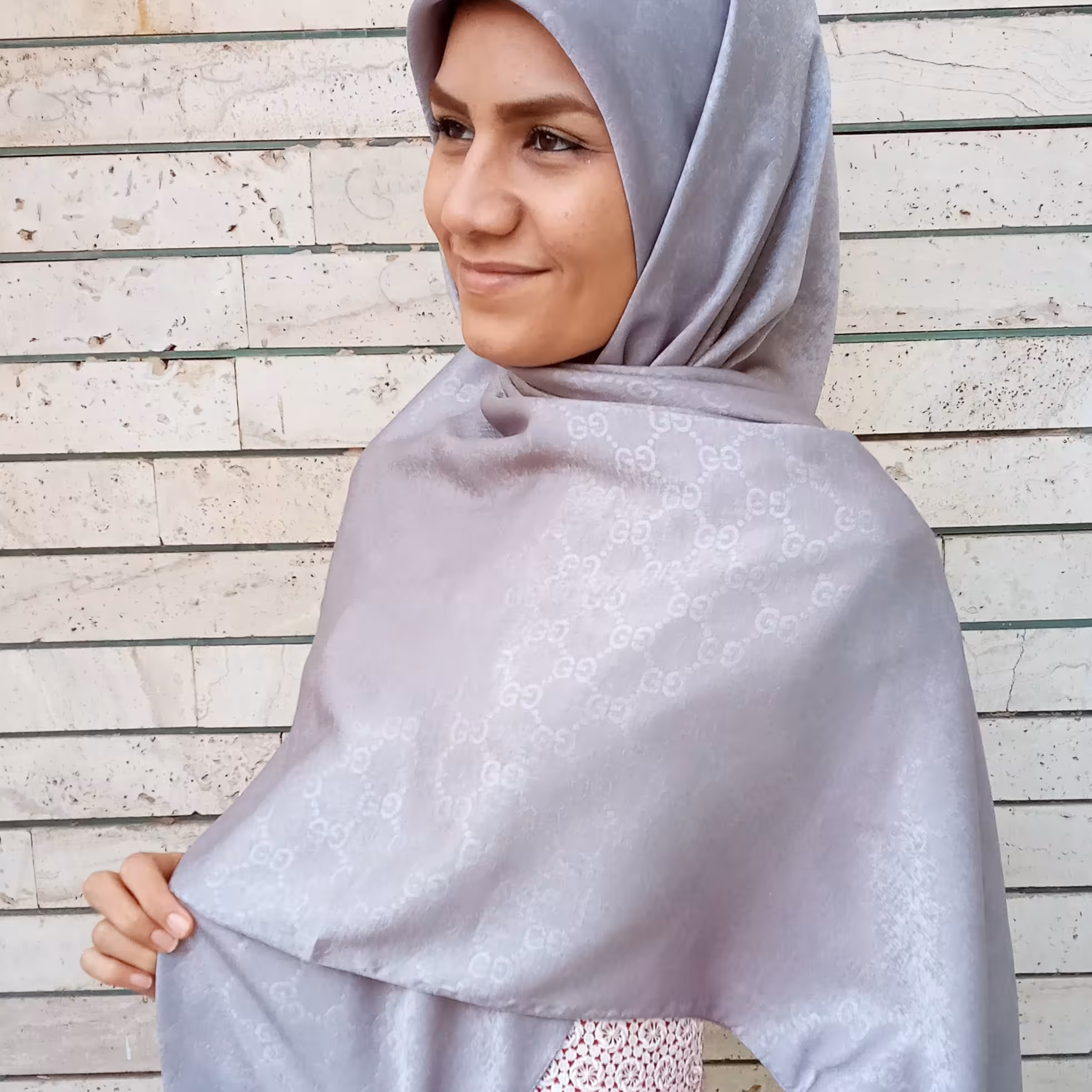 روسری پنبه ای ژاکارد