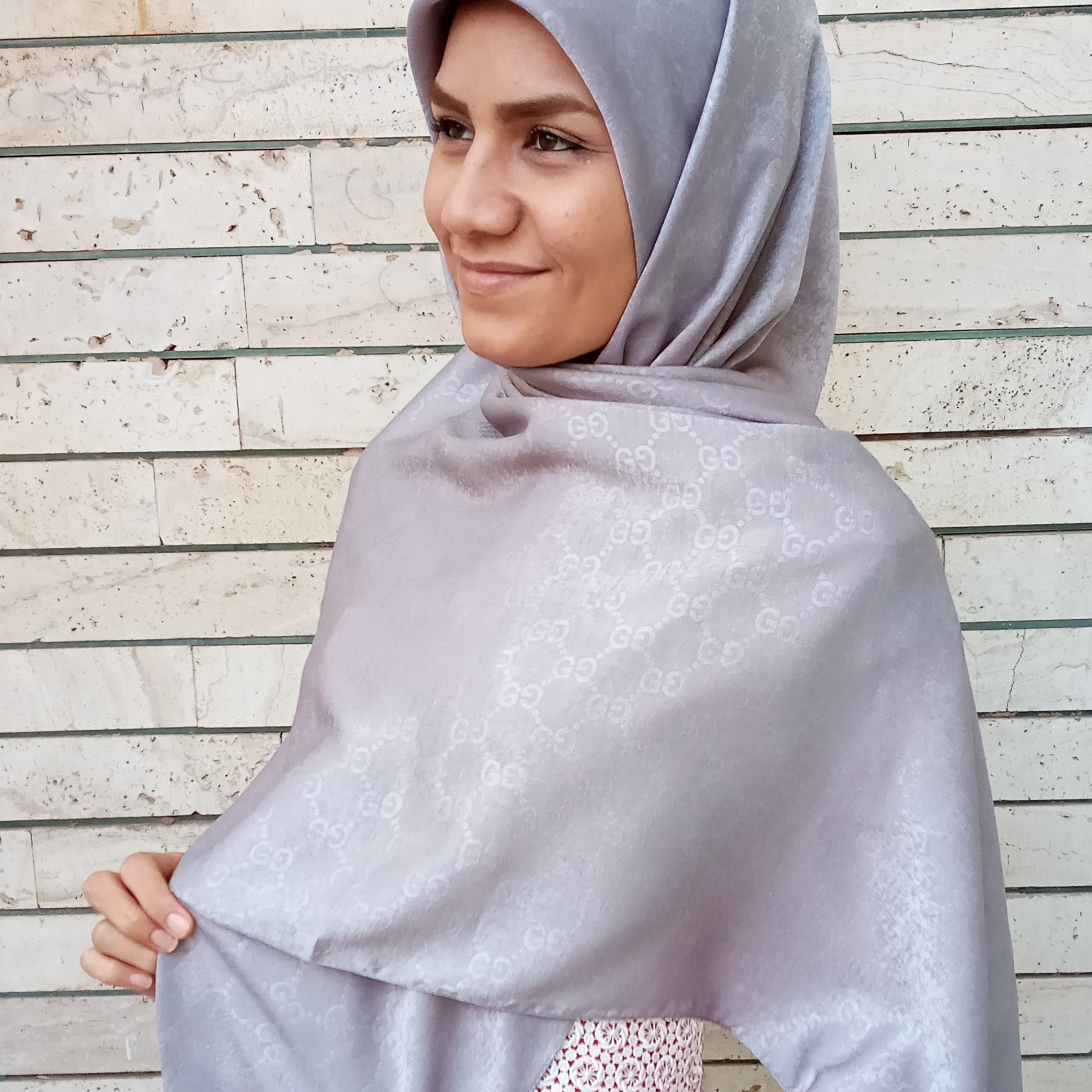 روسری پنبه ای ژاکارد