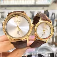 ساعت زنانه و مردانه بند چرمی رومانسون تک 350 هزار ست 700 هزارتومان