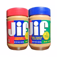 کره بادام زمینی جیف بسته 2عدددرجه1 محصول امریکا تضمین اصالت کالا