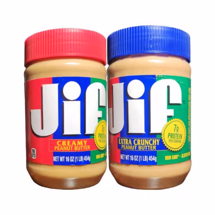 کره بادام زمینی جیف بسته 2عدددرجه1 محصول امریکا تضمین اصالت کالا