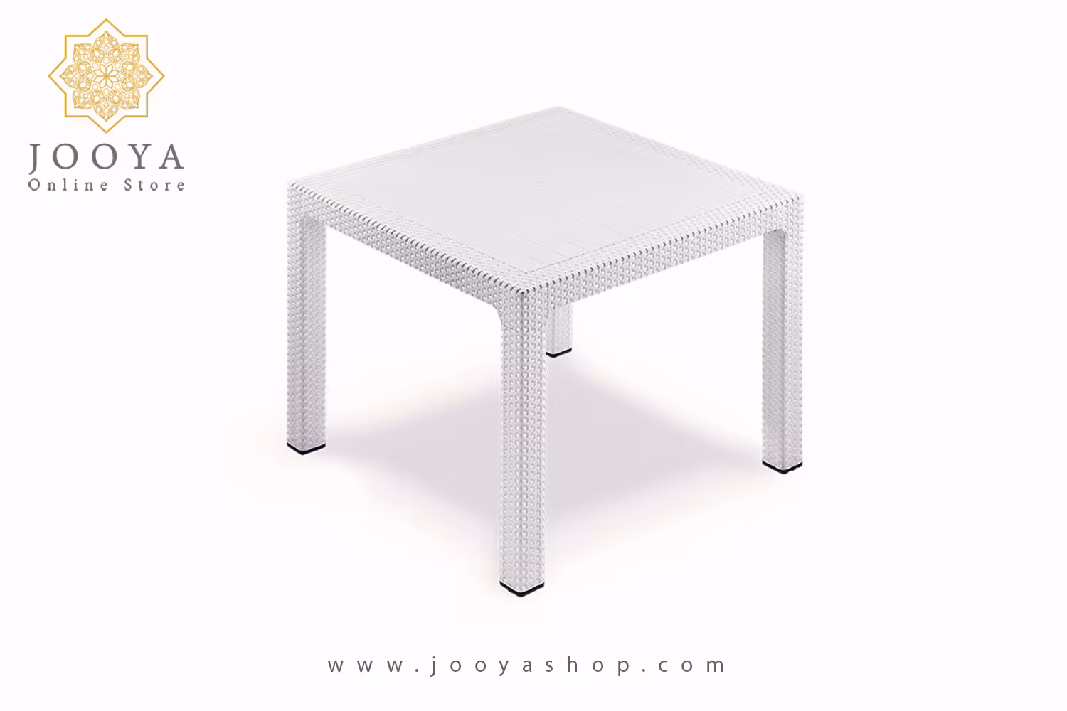 میز مربع حصیری مدل نظری مدل بوستون Rattan 90