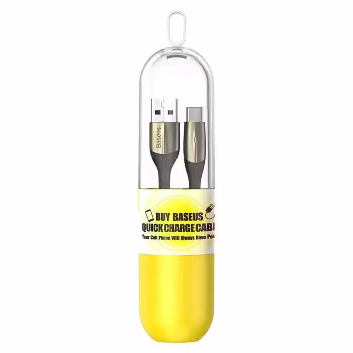 کابل فست شارژ Baseus TZCATSP-A01 3A Type-C 1m  رنگ مشکی