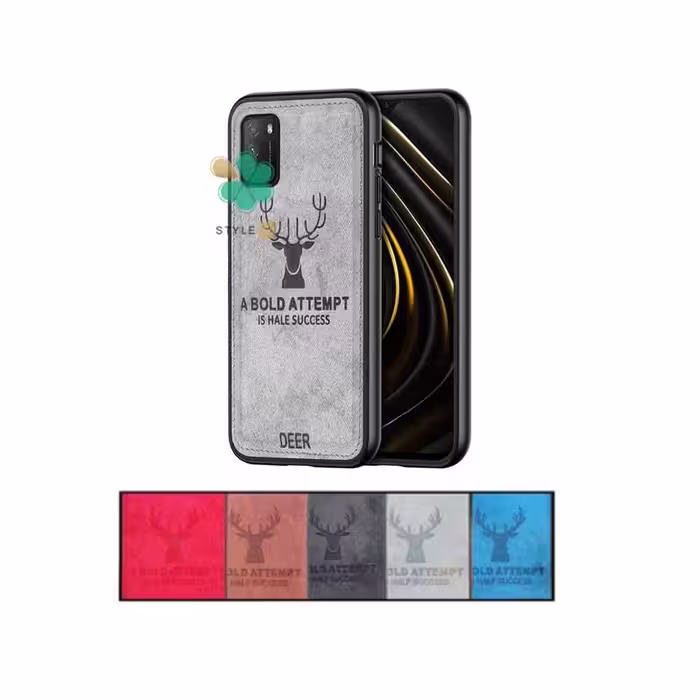 قاب گوشی شیائومی Xiaomi Poco M3 Pro پارچه ای طرح گوزن