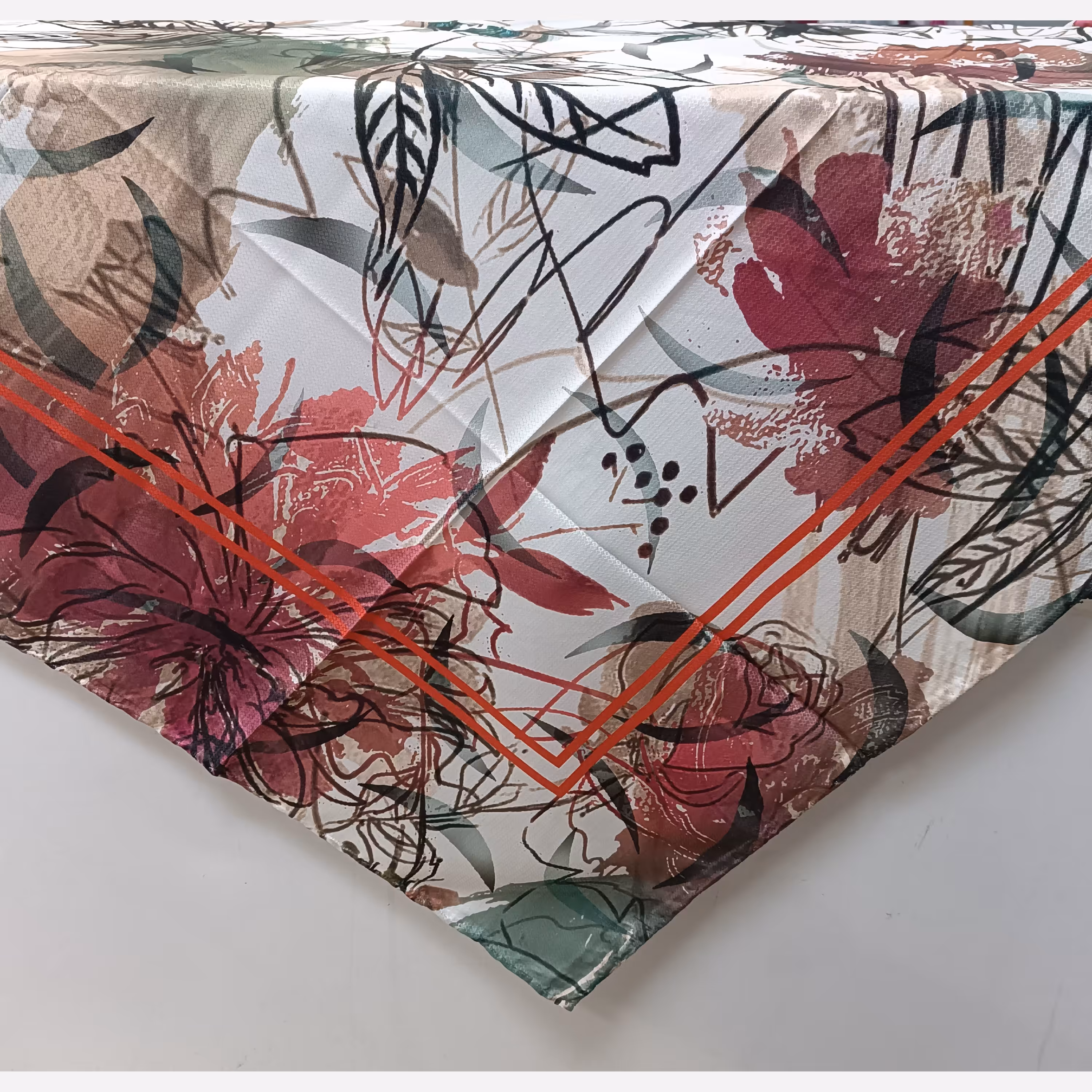 روسری نخی دست دوز  بسیار زیبا 