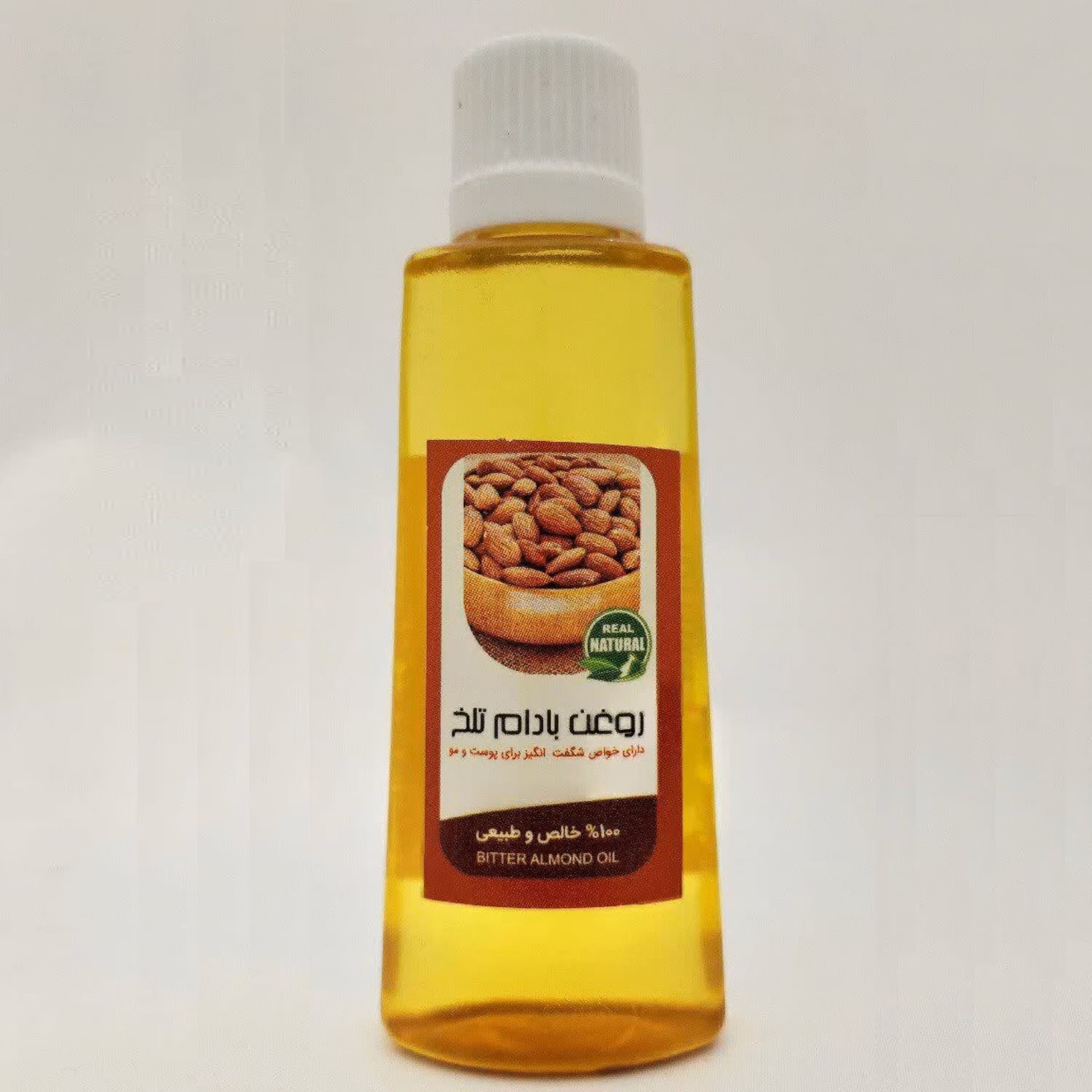 روغن بادام تلخ 50 گرمی خالص و طبیعی