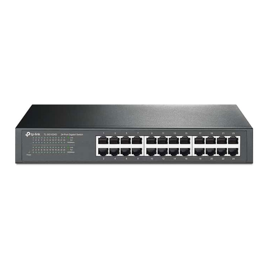 قیمت و خرید سوييچ 24 پورت گيگابيت و دسکتاپ/رکمونت تی پی لینک مدل TL-SG1024D | یاس ارتباط