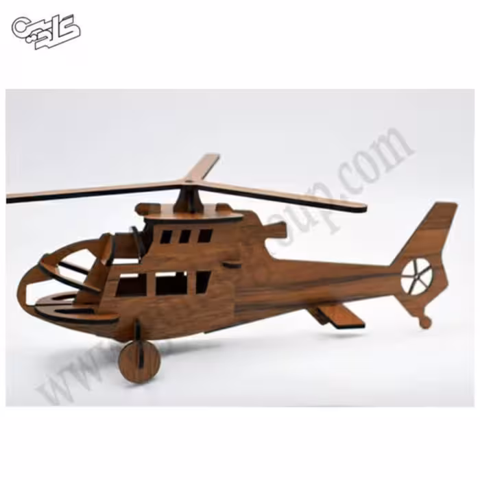 پازل چوبی سه بعدی  طرح هلی کوپتر 