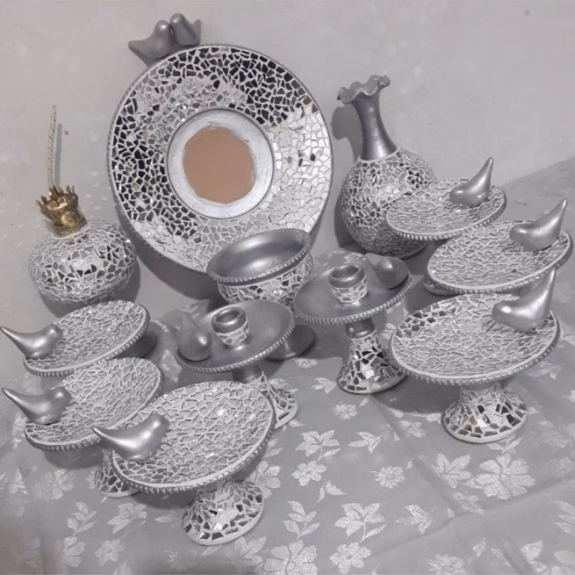 ست کامل هفت سین نقره ای 