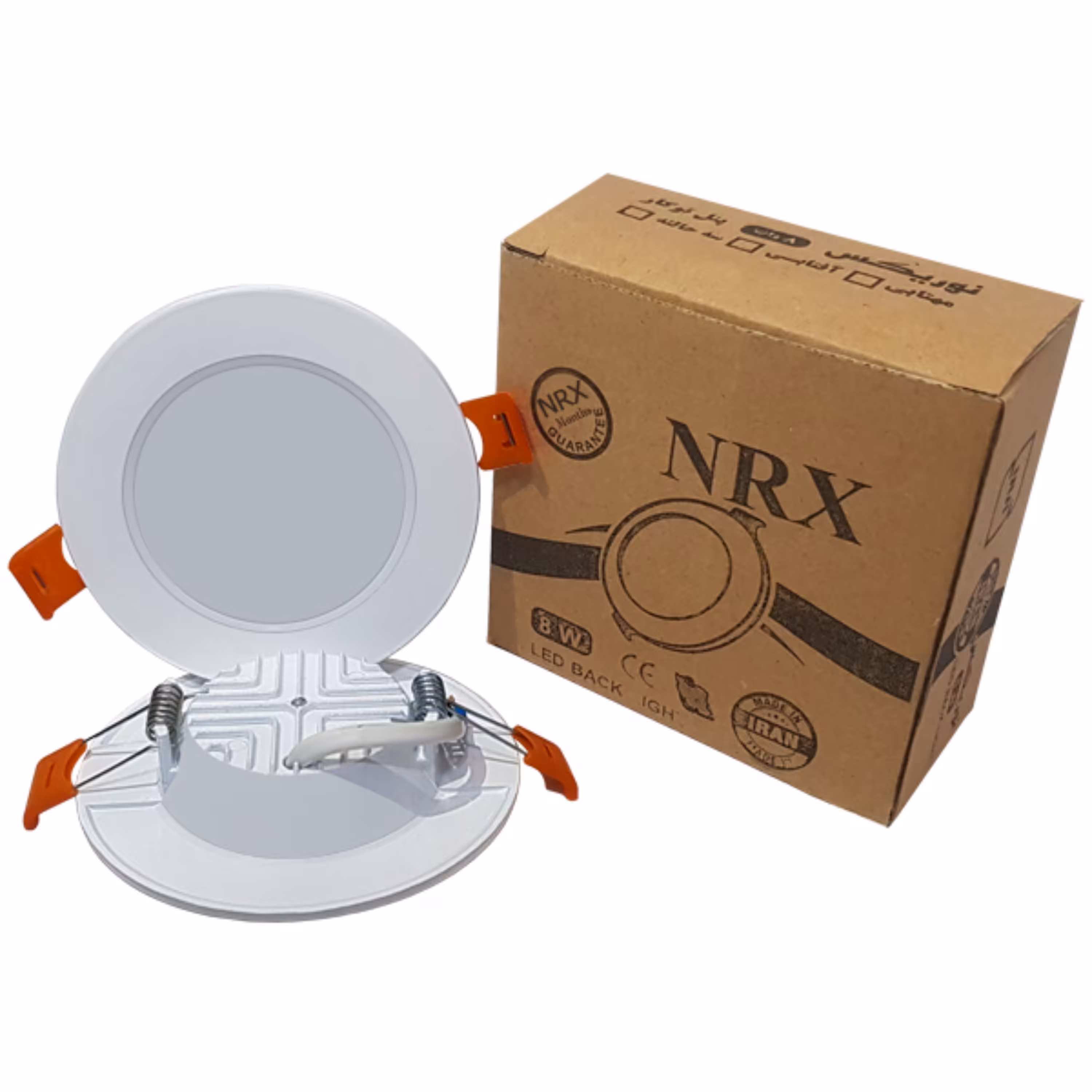 هالوژن 8 وات نوریکس تمام آلومینیوم مهتابی مدل دور سرامیک