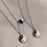 گردنبند استیل ست یینگ و یانگ