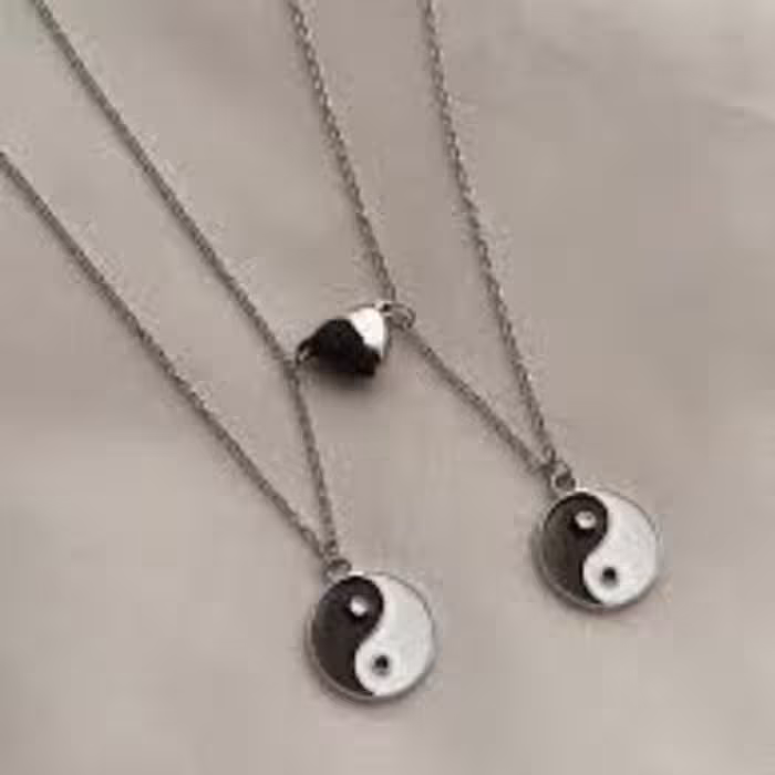 گردنبند استیل ست یینگ و یانگ