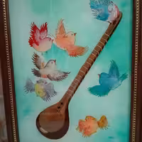 نقاشی پشت شیشه