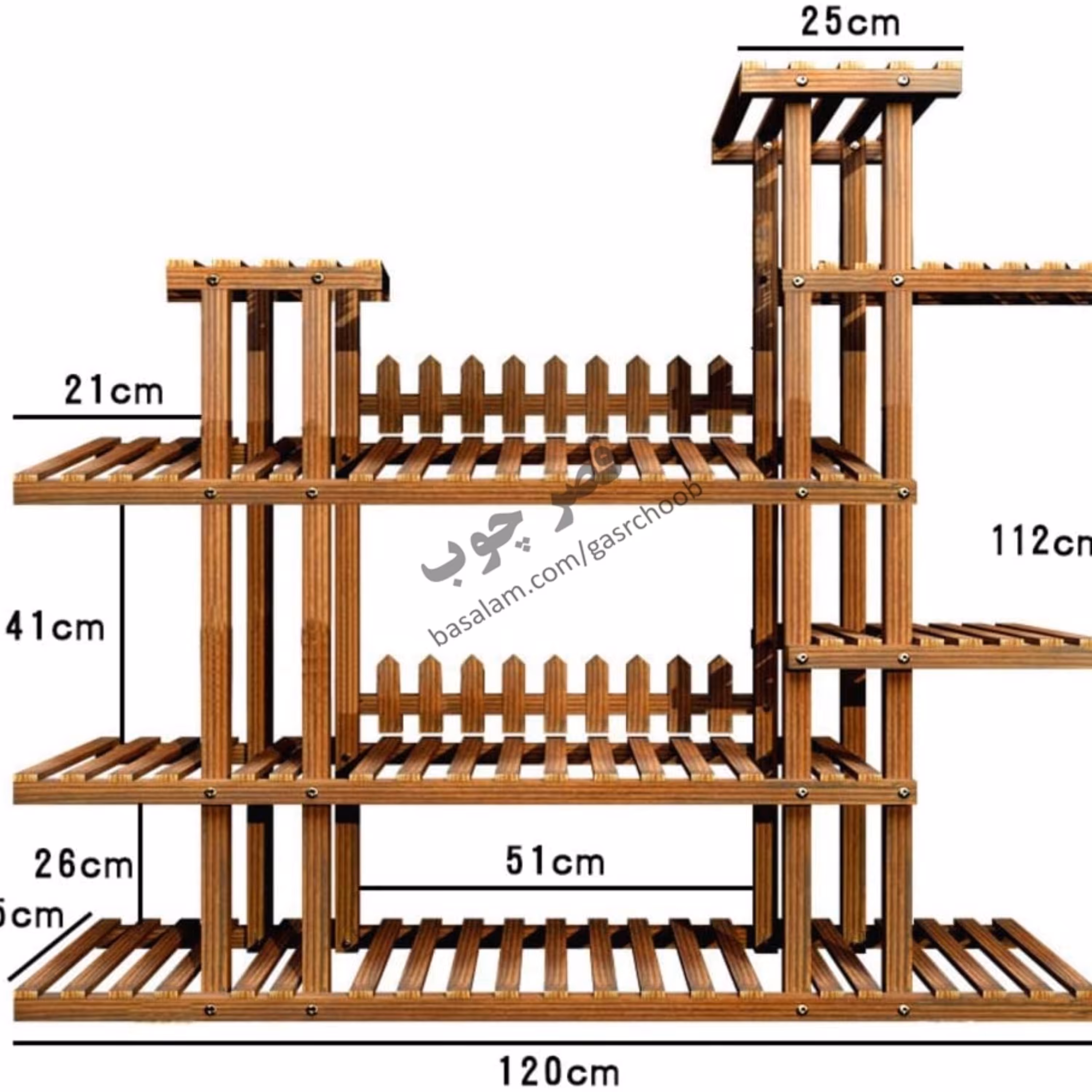 استند گل کد 190 قصرچوب (جاگلدانی)(چوب روسی)