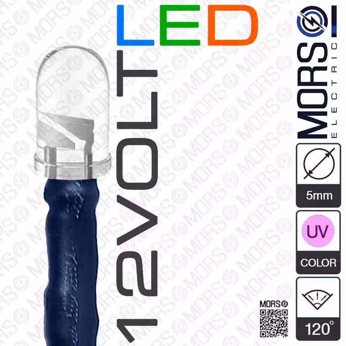 لامپLED ولتاژ کاری12ولت مورس( فرابنفشUV)