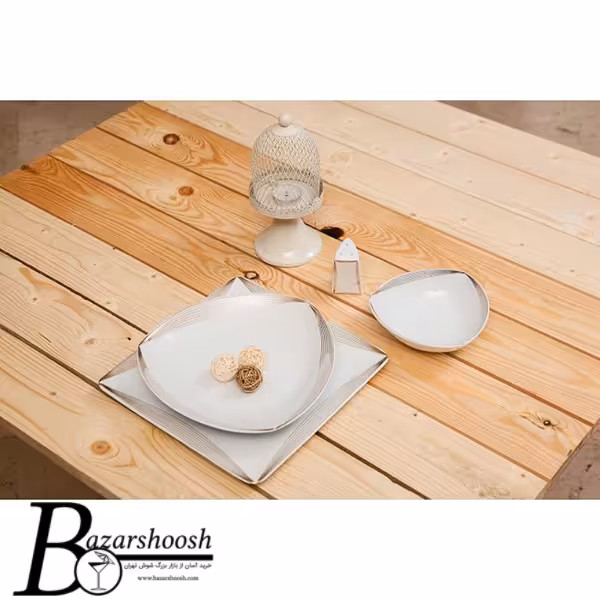 سرویس چینی غذاخوری 88پارچه تقدیس طرح ویانا 12نفره پرنسس