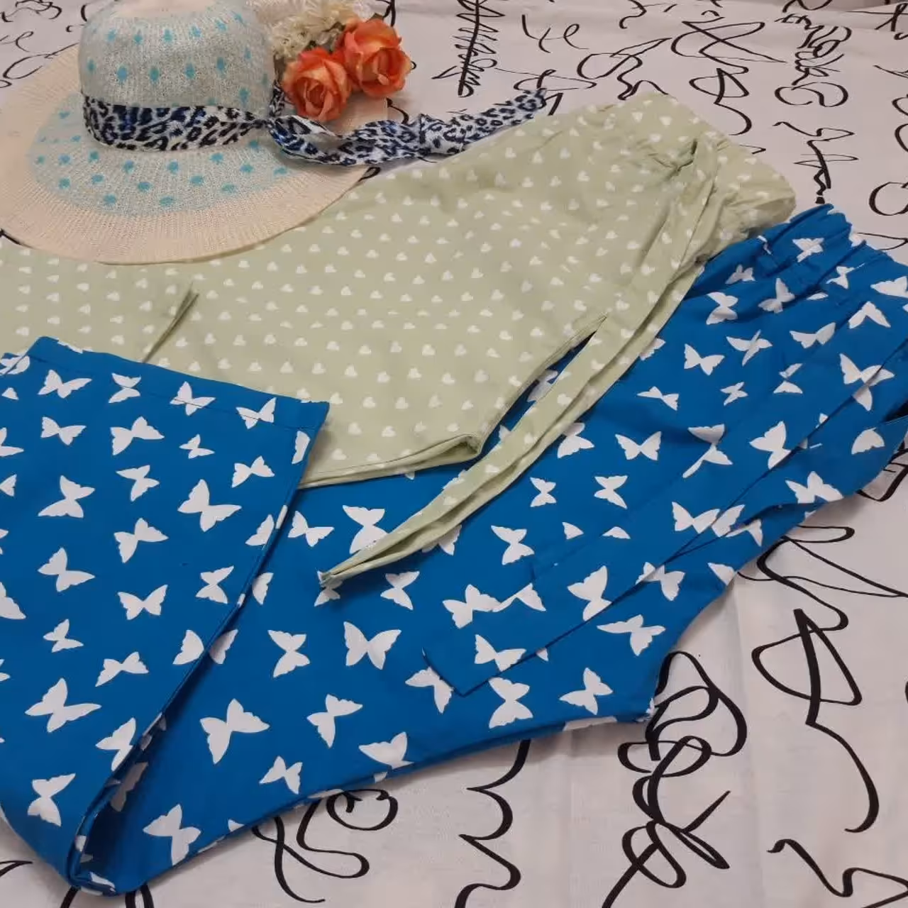 شلوار زنانه راسته کتان نخ بروجرد بدون آبرفت و با کیفیت 