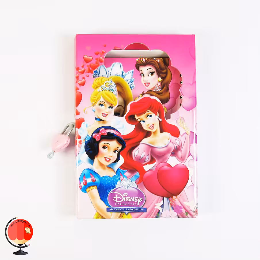دفتر خاطرات قفل دار طرح پرنسس