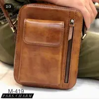 کیف اسپرت دوشی مردانه دستدوز دوخته شده با چرم طبیعی بزی و نخ موم زده برند کرد قابل اجرا در رنگ دلخواه