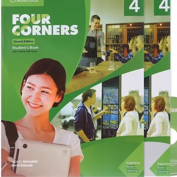 کتاب فور کورنرز  4  Four Cornersبه همراه CD و کتاب کار workbook