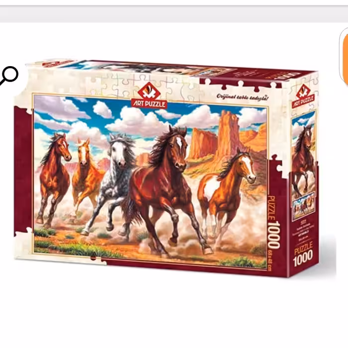پازل 1000 تکه آرت پازل ترکیه مدل تاختن در دره Galloping in the Valley