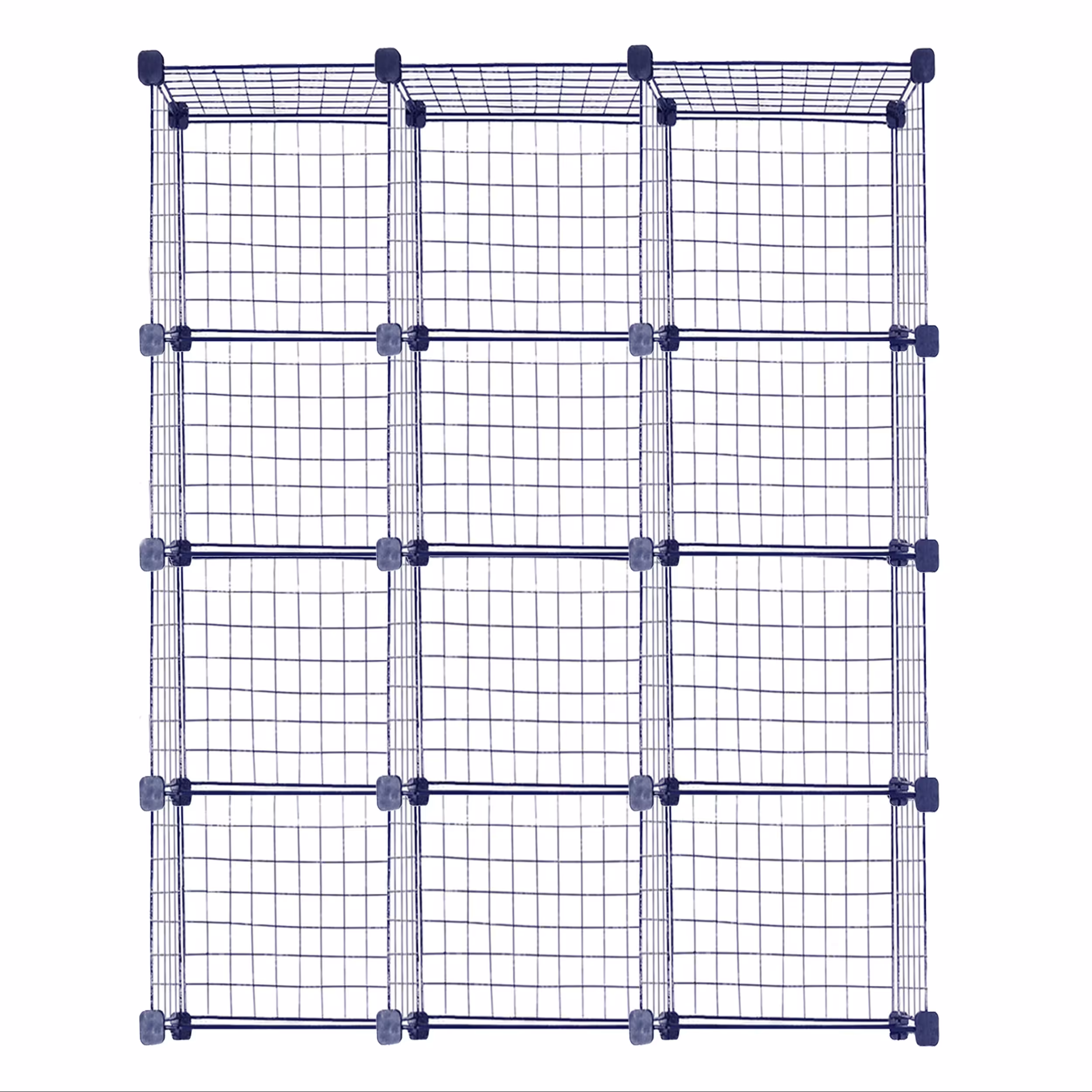 ست قفسه مشبک چهار طبقه در سه ردیف سایز 32x32(ارسال پس کرایه و به عهده مشتری)