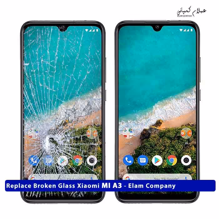 تعویض گلس تاچ ال سی دی شیائومی MI A3 – ضمانتی و بدون ریسک