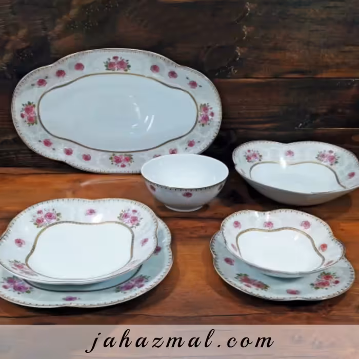 سرویس چینی پردیس طرح لیلیوم 30 پارچه کد 1006