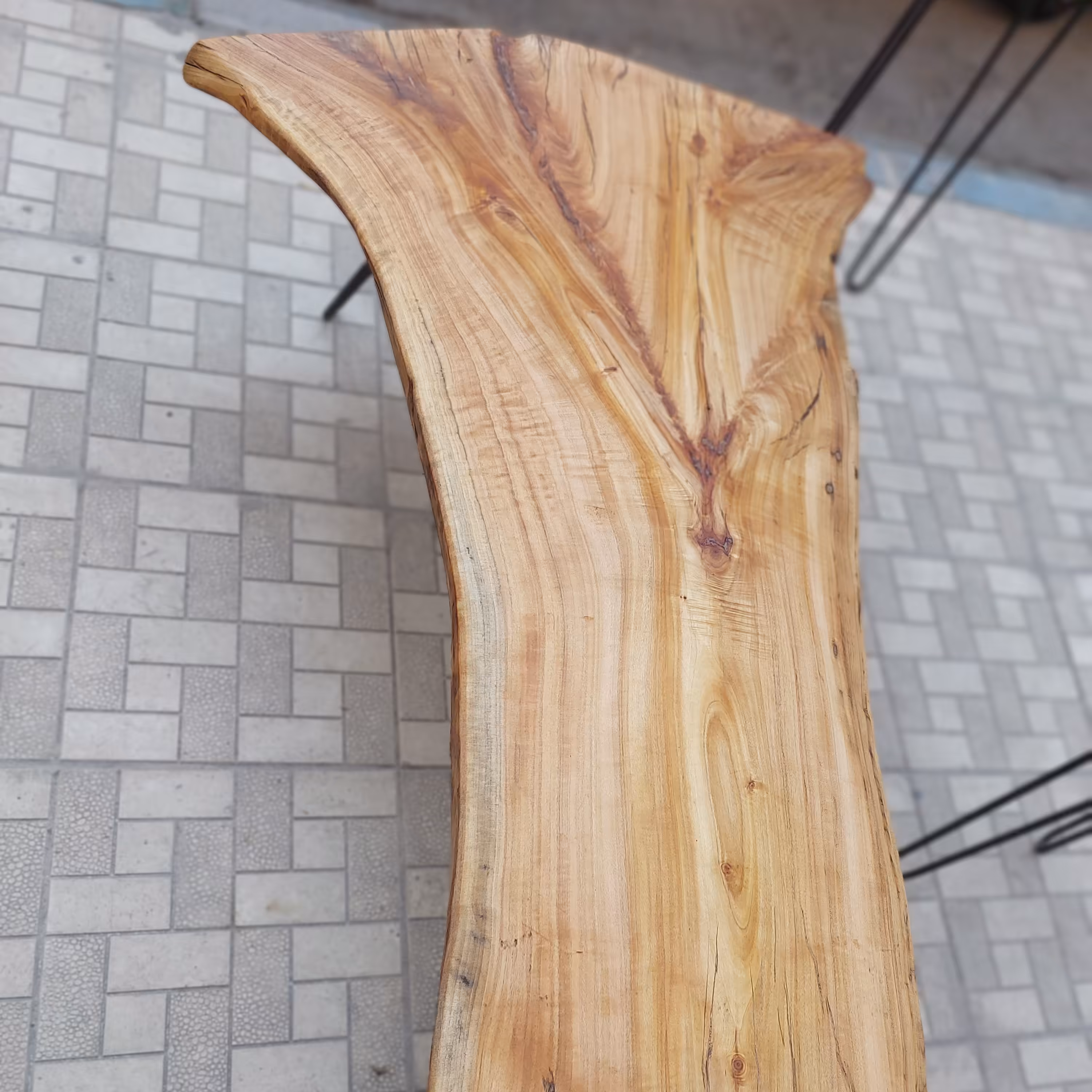 میز جلومبلی چوبی روستیک