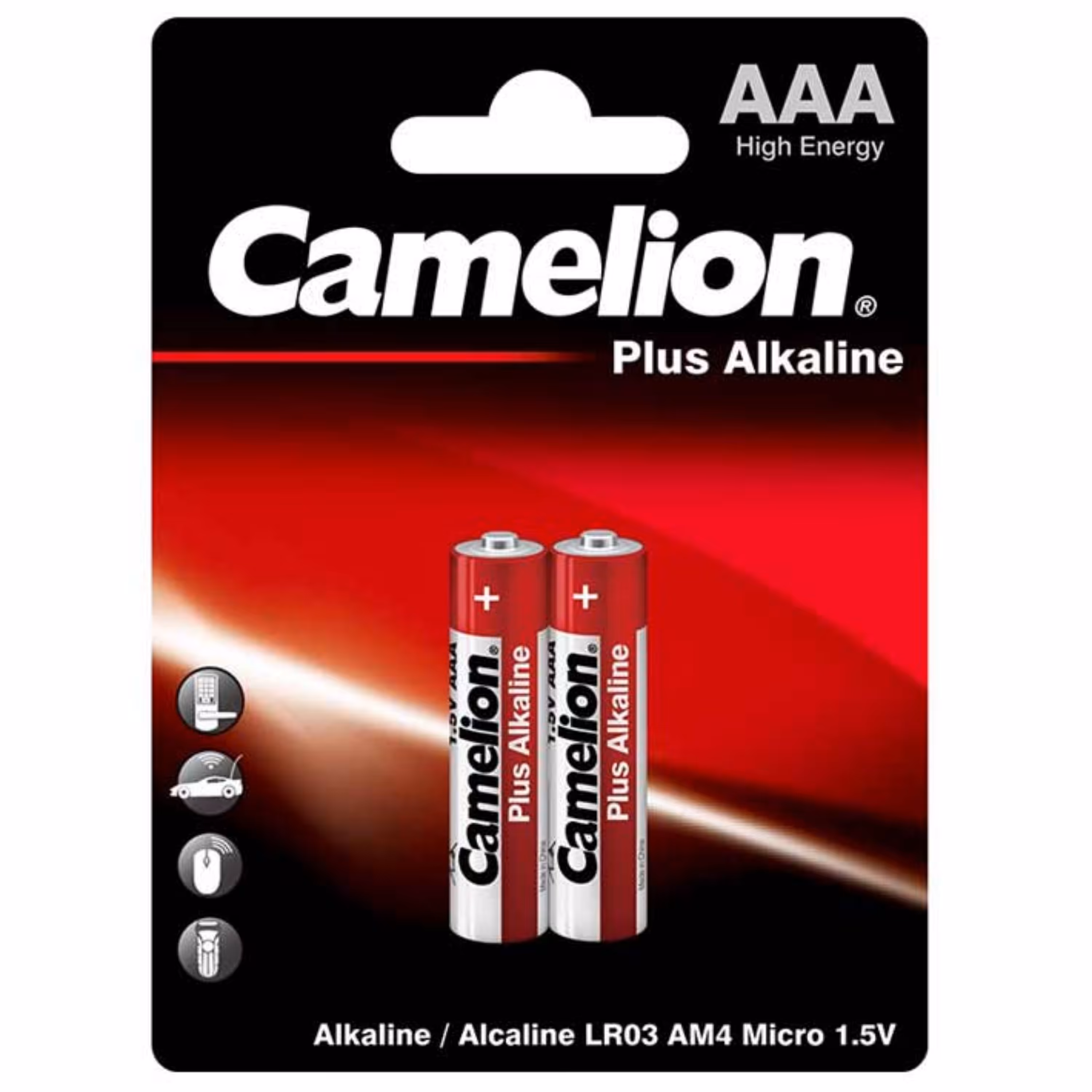 باتری نیم قلمی کملیون Plus Alkaline بسته دو عددی