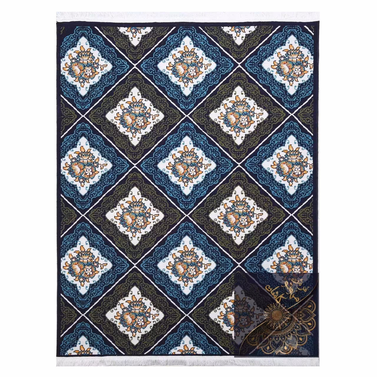 گلیم  ماشینی  مدل رزسرمه ای سایز (2در 3 شش متری) 6 رنگ