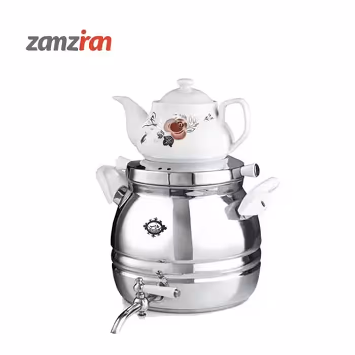 سماور گازی عالی نسب مدل پرنيان 5.5 لیتر