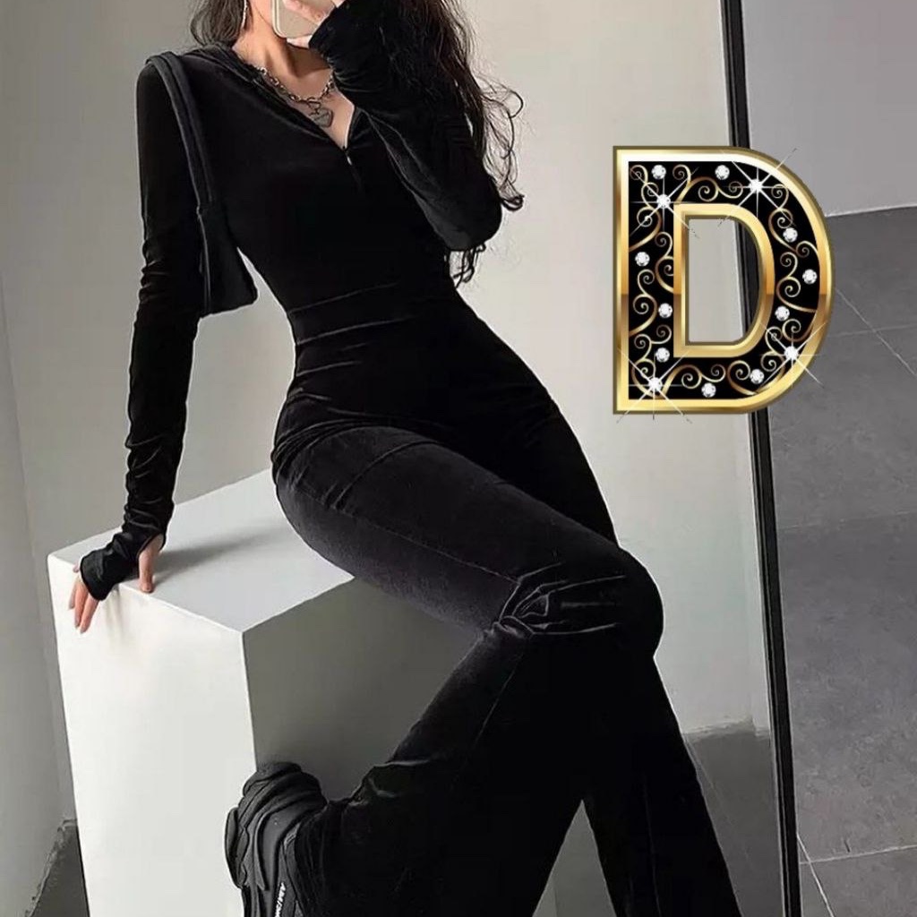 سرهمی مخمل کلاهدار (مدل شلوار بوتکات)