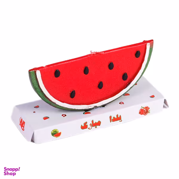 شمع مدل یلدا مبارک طرح هندوانه کد 11147