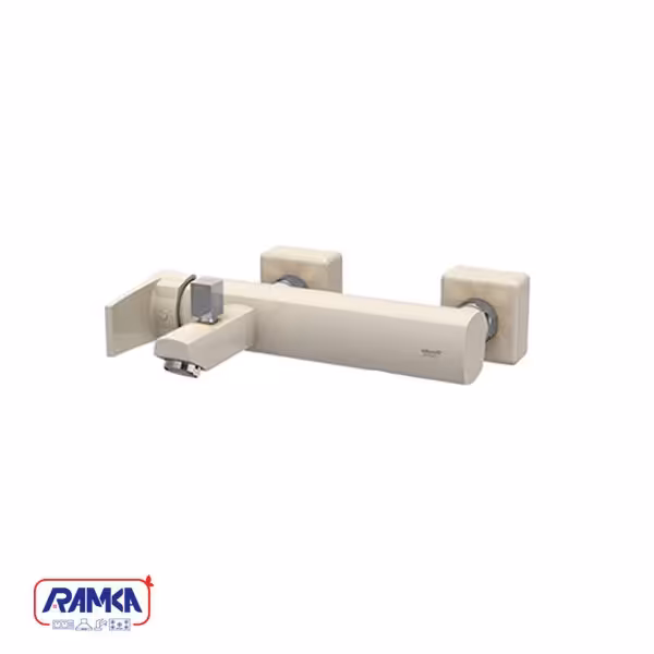 شیر حمام شودر مدل یونیک پلاس شیری کروم