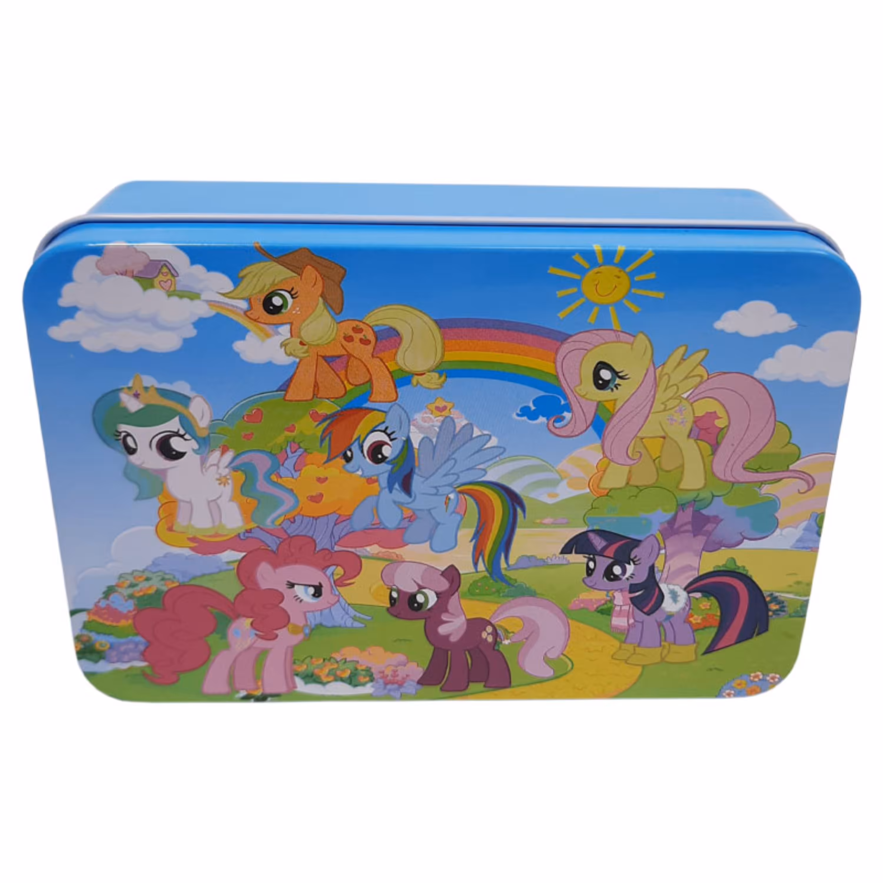 پازل چوبی جعبه فلزی 100 قطعه طرح یونیکورن