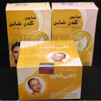 کرم شاین طلایی  با صابون