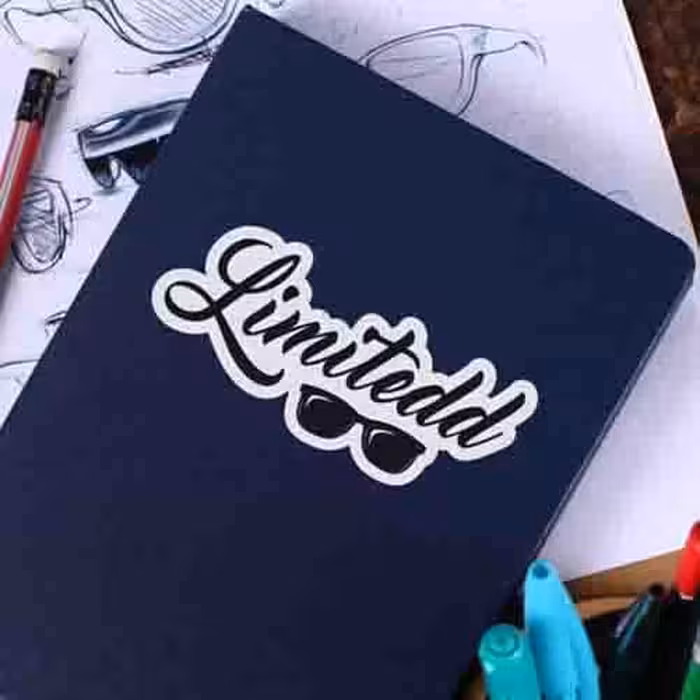 لبیل سفارشی گلاسه براق  در سایر اشکال و اندازه ها و برش نیم تیغ با هر تعداد 