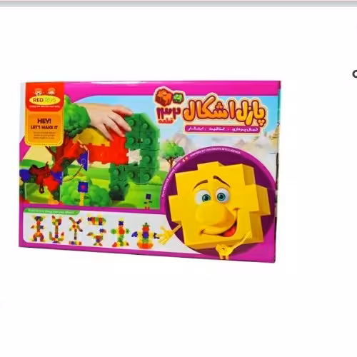 اسبتب بازی پازل اشکال 132 قطعه ای رد