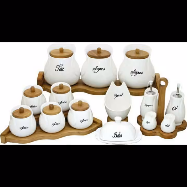 سرویس پاسماوری چوب سرامیک(18 پارچه)