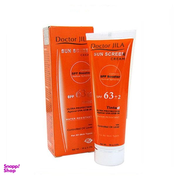 کرم ضدآفتاب بی رنگ دکتر ژیلا (Doctor Jila) با SPF 63 وزن 50 گرم
