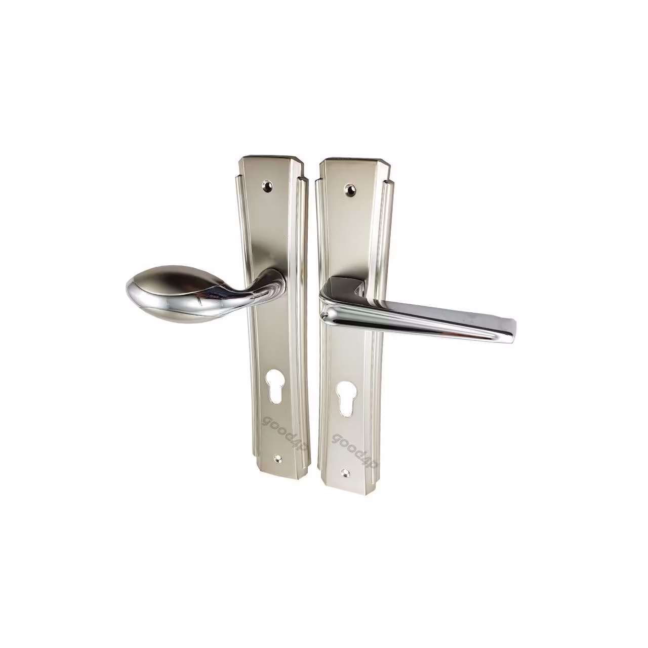 دستگیره پلاک سربی مدل 4424 آپارتمانی چپ کروم براق آروین کلون