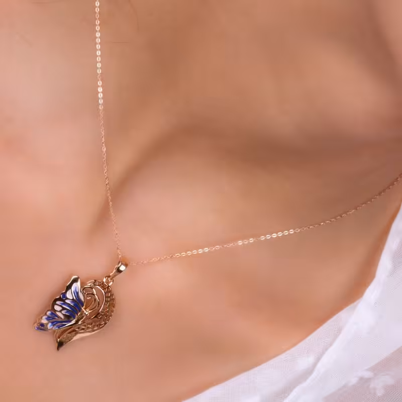 نیمست ژوپینگ طرح پروانه رنگی بسیار زیبا و رنگ  ثابت وضد حساسیت