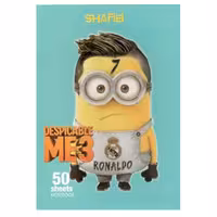 دفتر نقاشی 50 برگ شفیعی طرح  مینیون کد 8 (پس کرایه)