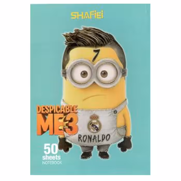 دفتر نقاشی 50 برگ شفیعی طرح  مینیون کد 8 (پس کرایه)