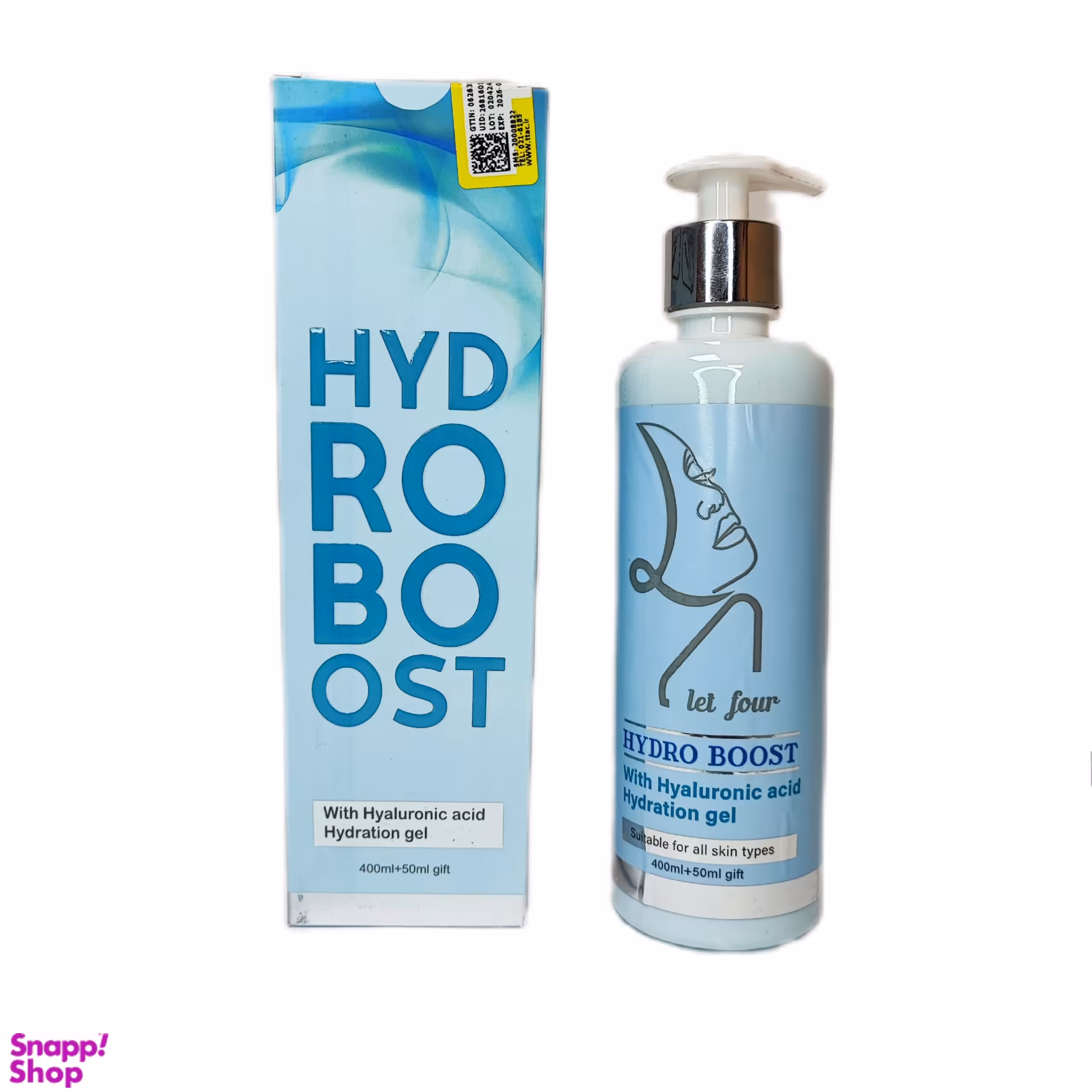 ژل آبرسان هیدروژل لتفور مدل HYDROBOST حجم 400 میلی لیتر